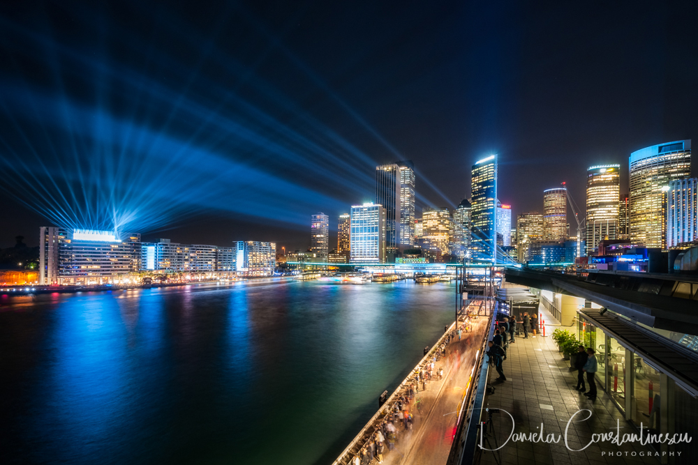 Vivid Sydney 2018 Skyline dressed in deep blue tones